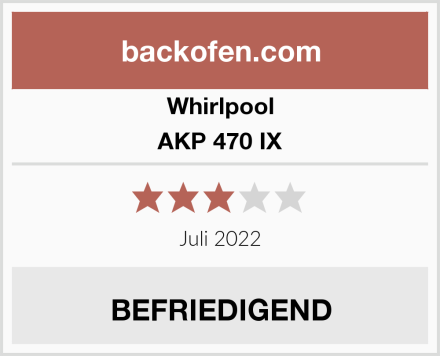 Whirlpool AKP 470 IX Test