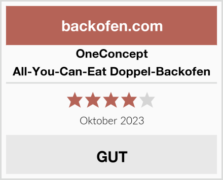 OneConcept All-You-Can-Eat Doppel-Backofen Test