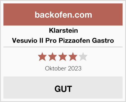 Klarstein Vesuvio II Pro Pizzaofen Gastro Test