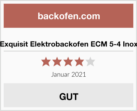  Exquisit Elektrobackofen ECM 5-4 Inox Test