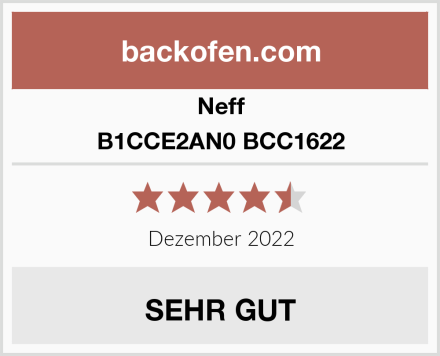 Neff B1CCE2AN0 BCC1622 Test