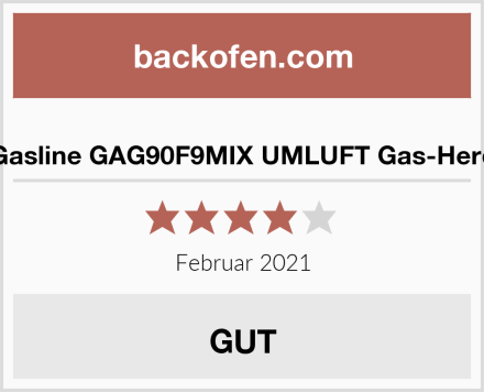  Gasline GAG90F9MIX UMLUFT Gas-Herd Test