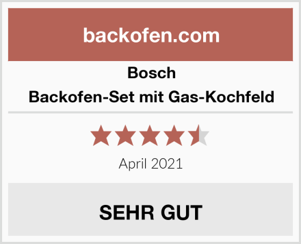 Bosch Backofen-Set mit Gas-Kochfeld Test