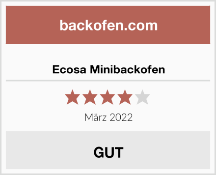  Ecosa Minibackofen Test
