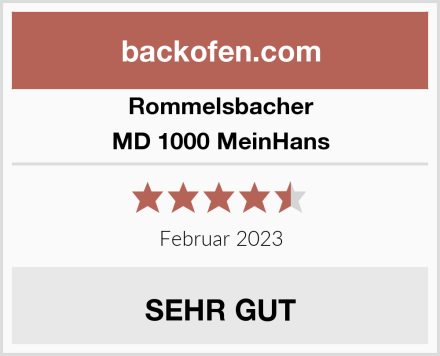 Rommelsbacher MD 1000 MeinHans Test