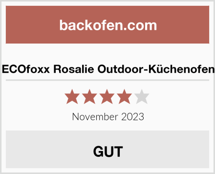  ECOfoxx Rosalie Outdoor-Küchenofen Test