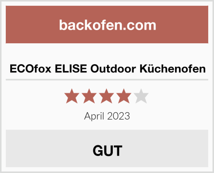  ECOfox ELISE Outdoor Küchenofen Test