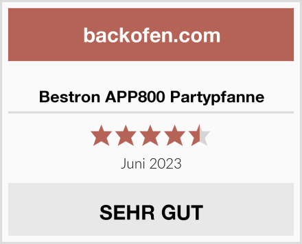  Bestron APP800 Partypfanne Test