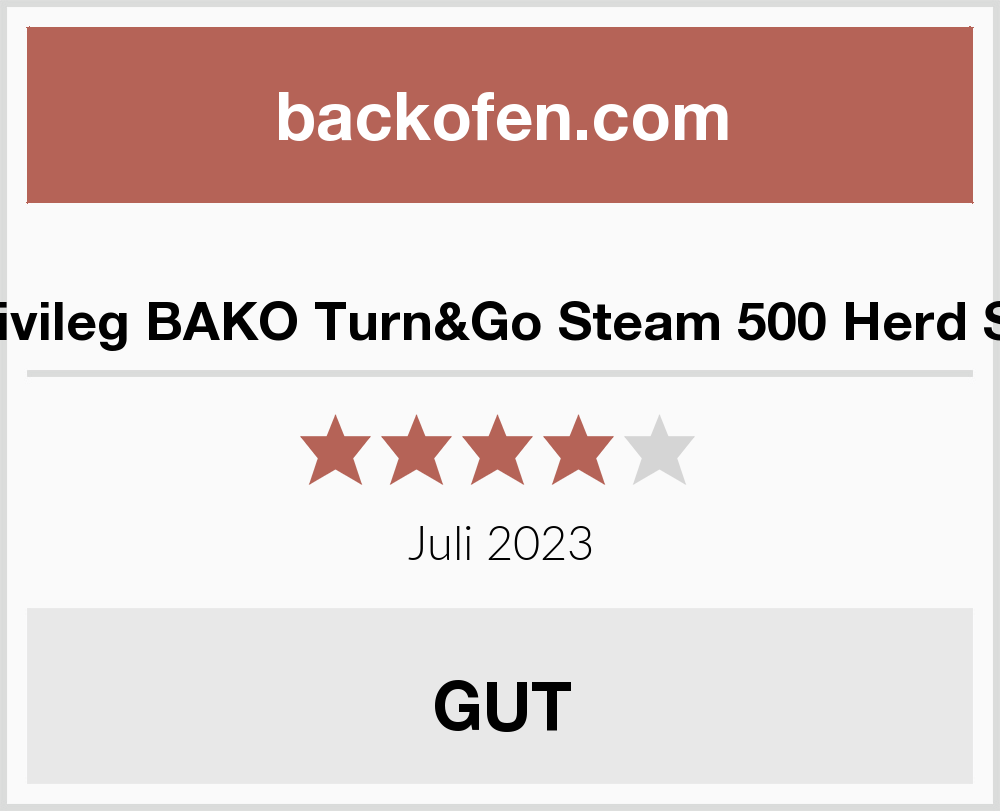 Privileg BAKO Turn&Go Steam 500 Herd Set | Backofen Test 2023 / 2024