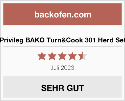  Privileg BAKO Turn&Cook 301 Herd Set Test