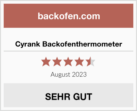  Cyrank Backofenthermometer Test