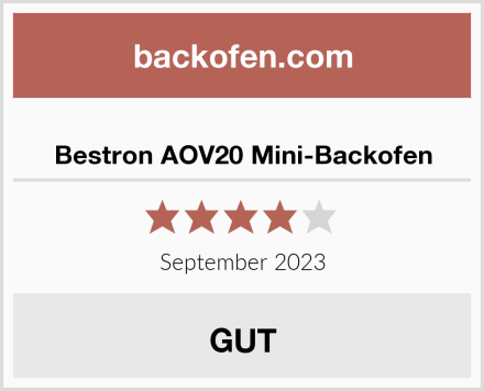  Bestron AOV20 Mini-Backofen Test