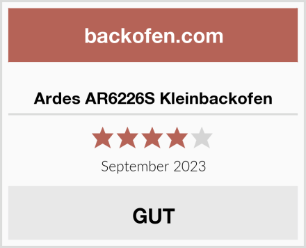  Ardes AR6226S Kleinbackofen Test
