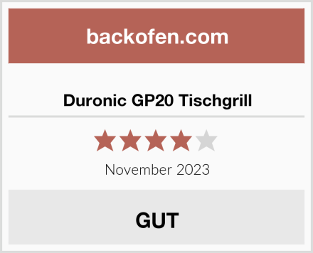  Duronic GP20 Tischgrill Test